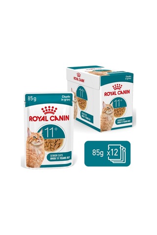 11+ Yaş Gravy Healthy Ageing Yaşlı Kedi Maması Pouch 85 Gr X 12 Adet