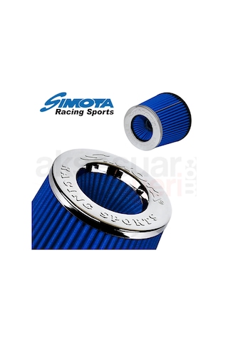 Simota 76mm Açık Hava Filtresi-open Air Filter-performans Hava Filtresi-mavi Renk