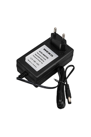 14.4v 1a Akü Şarj Cihazı Kırmızı Yeşil Led Li Yerli Üretim Priz Tipi Adaptör