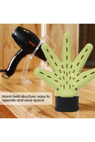 Qingmipy Saç Kurutma Diffüzyoru Saç Stili Oluşturucu Kıvrımları Tanımlama Hacim Veren Profesyonel Ev Kullanıma Uygun Isıya Dayanıklı Plastik Aparat