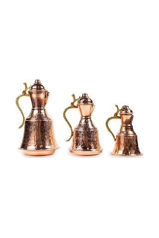 Antepsepeti Bakır Mini Güğüm Seti No 1-2-3