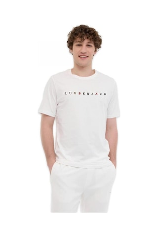 Lumberjack 6m Ml Messus 11urbng2022 6fx Kısa Kolu Krem Unisex T-shirt Ekru