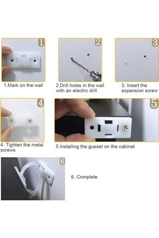 Leezsing 12 Adet Beyaz Ahşap Mobilya Emniyet Kayışı - Yüksek Kaliteli Nilon, Ayarlanabilir Ve Çözülebilir - Ev İçin Mobilya Düşme Engeli Seti