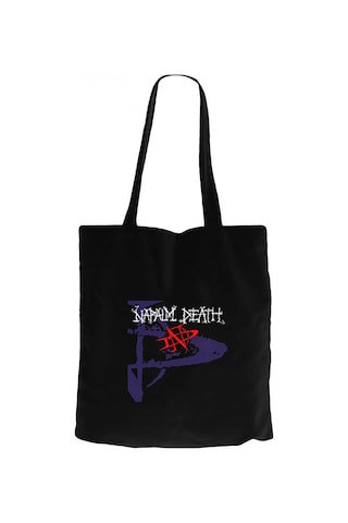Kipling Napalm Death Greed Killing Siyah Kanvas Bez Çanta Siyah