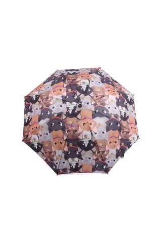 Newdaki Kedi Desenli 8 Telli Manuel Şemsiye Çok Renkli