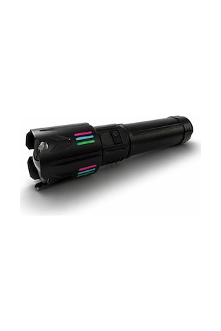 Bedotech Bd-5501 50w Tg Led Alüminyum Alaşımlı Zoomlu Dijital Göstergeli Type-c Şarjlı El Feneri Açık Lacivert
