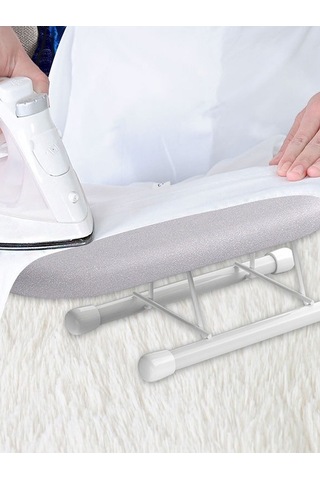 Pazly Geniş Masa Üstü Ütü Tahtası Demir Ekstra Geniş Tezgah Ütü Yaka Boyun Çizgileri Çok Renkli