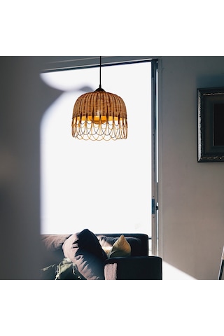 Doğal Rattan Bambu Avize: Pendant