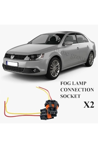 Jetta 2011-2014 Model Arası Uyumlu Sis Farı İçin Ampul Bağlantı Soketi