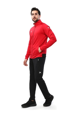 Raru Tam Fermuarlı Eşofman Takımı Valens Kırmızı 001