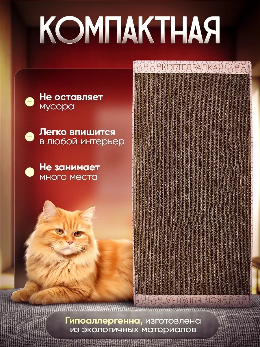 Kogtedralka Kedi Tırmalama Taşı Kartondan, 24/50/3 Cm 28694453