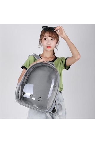 Kedi Çanta Gölgelendirme Taşınabilir Uzay Kapsül Şeffaf Nefes Pet Çanta Omuzlar Şık Kedi Kafes Kedi Crate Yürümek İçin Taşıyıcılar & Amp Bebek Arabası