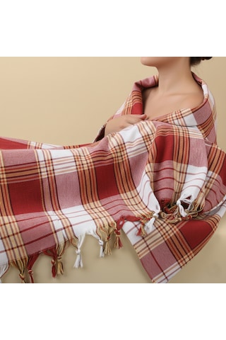 Karagöz Tekstil Geleneksel Peştemal, Gelin Hamamı, Otantik Peştamal 75x165 Cm Kırmızı 5 Adet Kırmızı