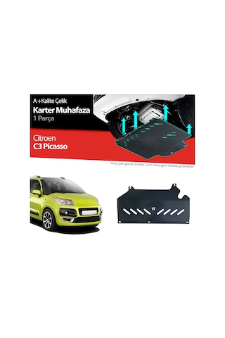 Citroen C3 Picasso Çelik Karter Muhafaza Koruma 2009 2010 2011 2012
