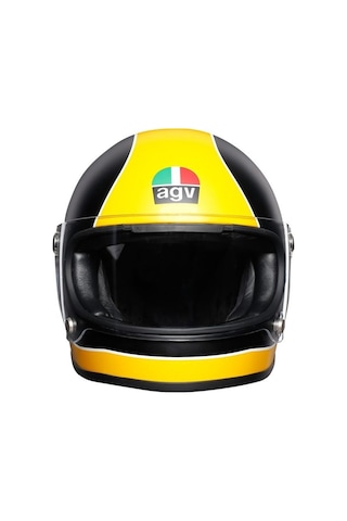 Agv X3000 Kask Dot Mat Siyah Sarı