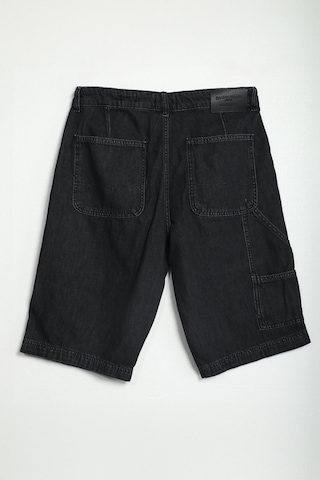 Banny Jeans Erkek Cep Detaylı %100 Pamuk Rahat Kesim Antrasit Jean Kapri Antrasit