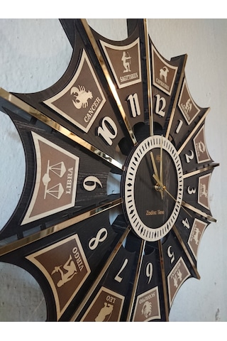 Duvar Saati 50Cm Zodıac Tıme Çok Renkli
