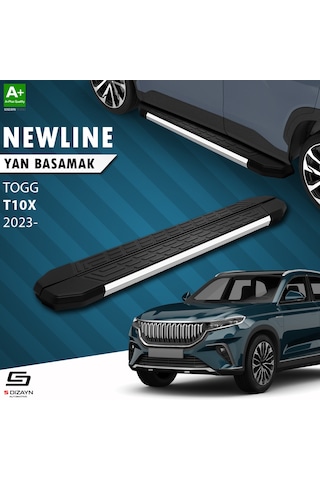 S-dizayn Togg T10x Newline Krom Yan Basamak 203 Cm 2023 Üzeri