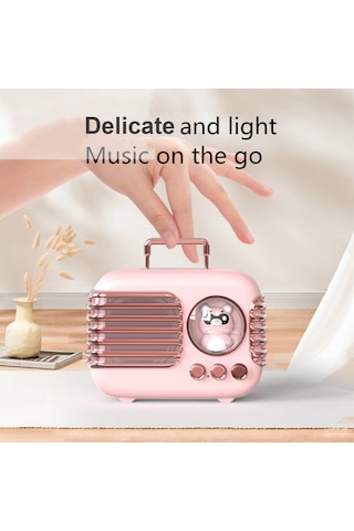 Springsun Dw09 Bluetooth Hoparlör 5.0, 5w Ses, Tws Bağlantı, Tf Kart Desteği, El İstemsiz Arama, Minyatür Gece Lambası