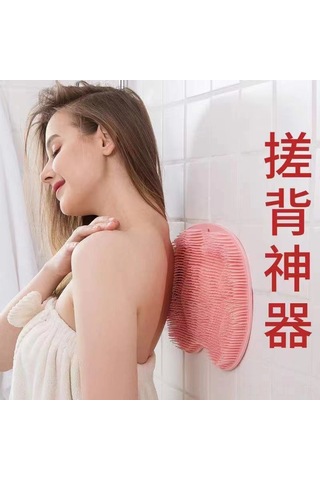 Gajeena Pembe Banyo Fırçalama Matı - Sucuklu, Kaymazsız, Omuz Ve Ayak搓背 - 160g, Vücut Döküntü Temizliği Ve Masaj Aleti Siyah