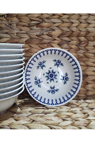 Güral Porselen Ada 16 Cm Küçük 12 Adet Çukur Yemek Tabak