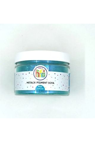 Epoksi Reçine Metalik Sedefli Pigment Toz Boya Turkuaz Renk 50 G