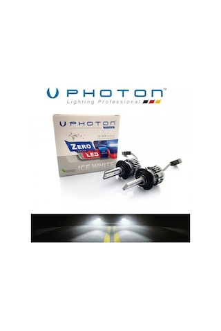 Photon H7 Photon LED Xenon Oto Ampul Zero Fansız Beyaz şimşek led