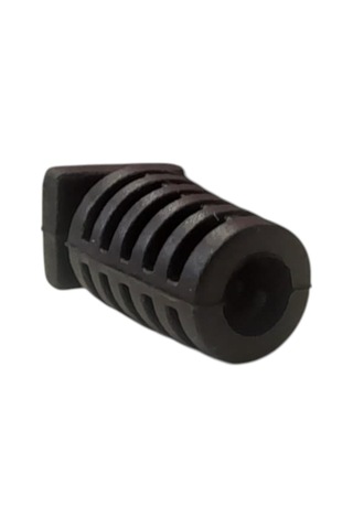 100 Adet - Sr Modeli 3.6 Mm Delikli Kablo Koruma Klipsi Siyah Renk, Esnek Plastik Malzeme