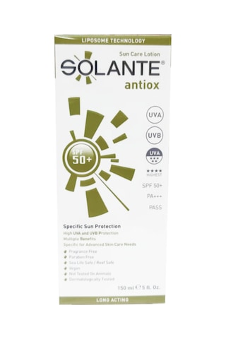 Solante Antiox Spf 50+ 150 Ml Güneş Losyon
