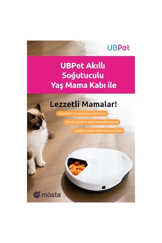 Ubpet Akıllı Soğutuculu Yaş Mama Kabı