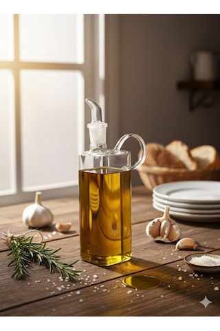Morponi Borosilikat Cam Eleganze Yağlık & Sosluk 400 Ml 1 Adet Şeffaf