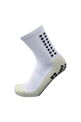 Geeroyoo Futbol Basketbol Çorapları: Orta Boy, Punto Lastik Kayma Engeli, Kare Fırça Tabaka, Kalın Havlu Tabanlı, Sarı Çok Renkli