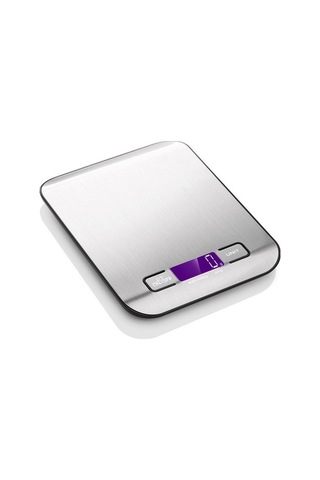 Fortunelane 5kg/1g Hassasiyetli Gümüş Dijital Terazi, 5 Birim, Tare, Dokunmatik, Işıklı Lcd, Pişirme & Pastane Terazisi, Farklı R Çok Renkli