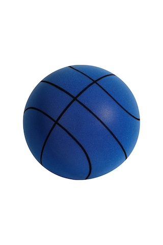 Dianziye Sessiz Çocuk Basketbol Topu - İç Mekan Eğitimi İçin Mükemmel Yumuşak Ve Hafif 7 No, Çizgili Mavi
