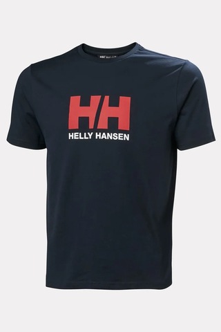 Helly Hansen HH Logo 3.0 Erkek Lacivert Yuvarlak Yaka Tişört 54596-597