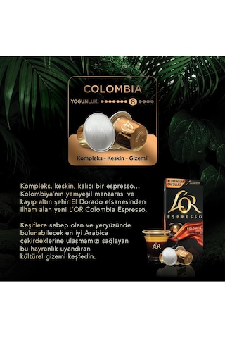 L'or Espresso Origin Colombia 8 Kapsül Kahve 10'lu