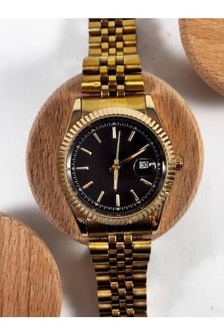 Yafani Gold Kordon Erkek Kol Saati Siyah