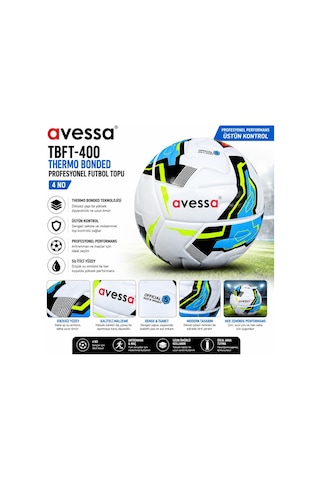 Avessa Tbft-400 Thermo Bonded Prof. Futbol Topu No4 Çok Renkli