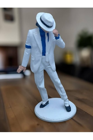 Michael Jackson Figür Koleksiyonluk Hediyelik Ürünler Masa Üstü Dekoratif Biblo 13 Cm