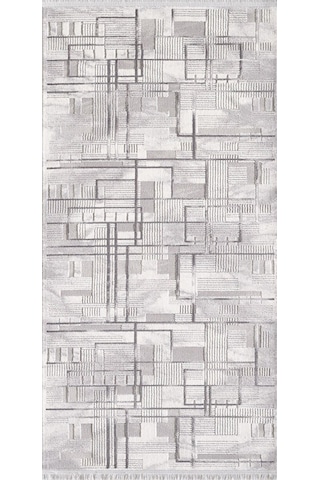Artemis Samoa 02378c Gri Çizgili Modern Halı 160x230 Ölçü gri