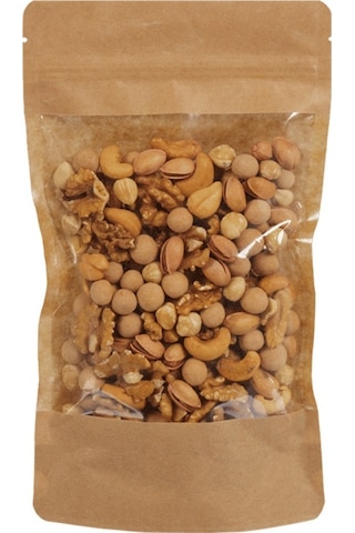 Packanya Kraft Geniş Pencereli Doypack 100'lü 20 x 30 + 5 CM