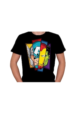 Marvel Süper Kahramanlar Tişört Unisex T-shirt 001
