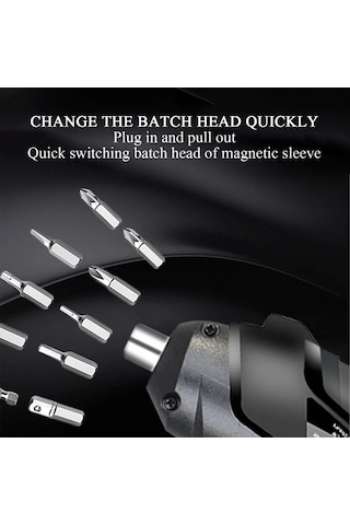 3.6v Akülü Elektrikli Elektrikli Tornavida Seti 47 Adet