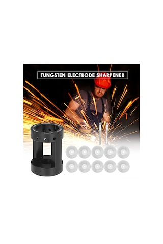 Maiyame Tıg Kaynak Tungsten Elektrot Bileme Makinesi - 10 Elmas Taşlı, 2 Mandrenli, Taşıma Çantası