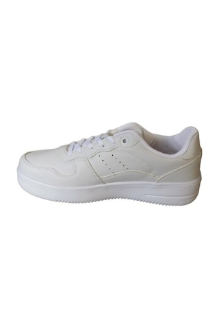 Kinetix Unisex 36-40 Beyaz Cilt Kalın Taban Sneaker Günlük Spor Ayakkabı 001