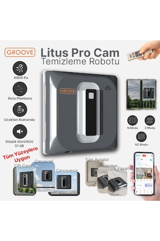 Groove Litus Pro 4 Ultrasonik Spreyli Cam Silme Robotu