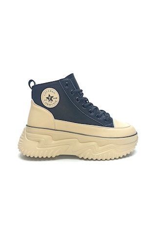 Gamelu 23kz Ginza Bilekli Kalın Taban Kadın Sneaker Siyah