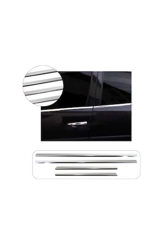 Peugeot 206 Uyumlu 1998-2012 Krom Cam Çıtası 4 Parça Paslanmaz Çelik Peugeot 206 Uyumlu 1998-2012 Krom Cam Çıtası 4 Parça Paslanmaz Çelik