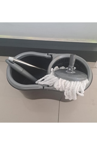 Leva Mop Set Temizlik Seti Dönerli Vileda Shrınklı Compact Mop 14 Lt Çok Renkli