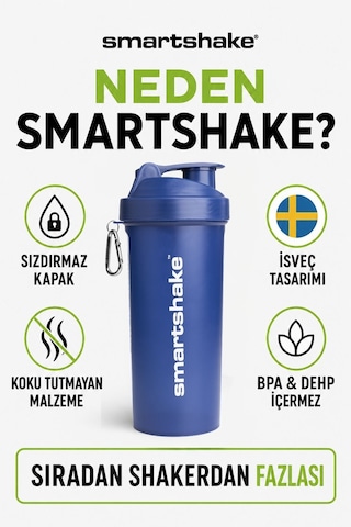 Smartshake Lite Serisi 1000 Ml Navy Mavi Protein Shaker